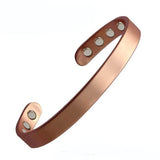 Women Magnetic Copper Bracelet Healing Bio Therapy Arthritis Pain Relief Bangle Cuff Magnetic Therapy Bracelet 8 Pcs Magnet