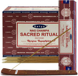 Sacred Ritual Incense Sticks and Incense Stick Holder Bundle Insence Insense Satya Incense