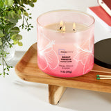 3-Wick Ombre Wrap Bright Hibiscus Scented Candle, 14 Oz