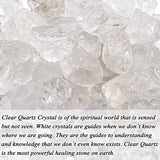 Bulk Clear Quartz Healing Crystals Rough Stones - Large 1" Natural Raw Stones Crystal for Reiki Healing, Wicca, Witchcraft, Tumbling, Cabbing, Fountain Rocks, Decoration, Polishing 0.5Lb